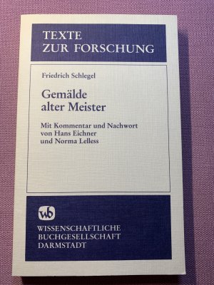 gebrauchtes Buch – Schlegel, Friedrich von – Gemälde alter Meister