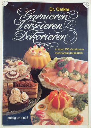 gebrauchtes Buch – Dr. Oetker – Garnieren, Verzieren, Dekorieren