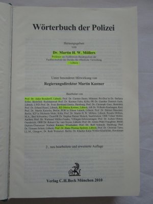 gebrauchtes Buch – 1.) Wörterbuch der Polizei + 2.) Schlag nach für Volkspolizisten