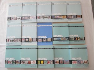 Michel: Europa-Katalog(e) (Band 1 bis 7) (komplett) + Michel: Schweiz-Spezial + Michel: Übersee-Katalog(e): 1.) Mittelamerika + 2.) Westafrika (A-G) + […]