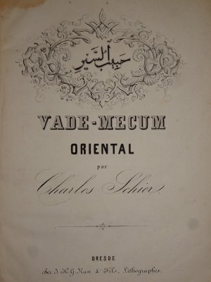 Vadem-Mecum Oriental - mit lithographierten Tafeln