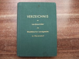 Verzeichnis der Landbeschäler des Westfälischen Landgestüts in Warendorf