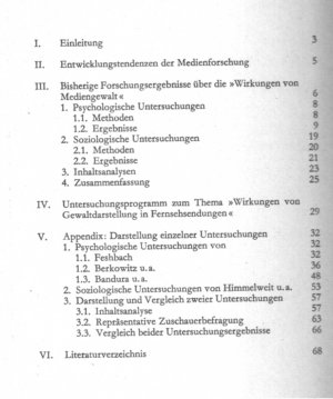 gebrauchtes Buch – Kellner, Hella; Horn – Gewalt im Fernsehen; Literaturbericht über Medienwirkungsforschung