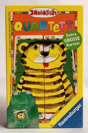 gebrauchtes Spiel – Janosch – Janosch Quartett A3 1999 Quartett Ravensburger 23091 - ab 5 Jahren - für 3 bis 6 Spieler - Spieldauer ca 30 Minuten