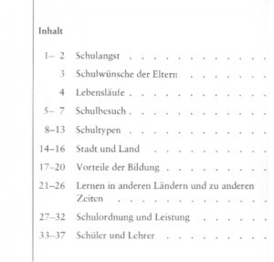 Schule; Arbeitsheft [zusätzl. Lehrerheft]