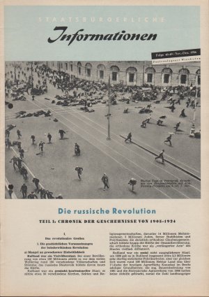 antiquarisches Buch – Bundeszentrale für Heimatdienst  – Die Russische Revolution I & II. Staatsbürgerliche Informationen 48-49, 50-51, 1956/57