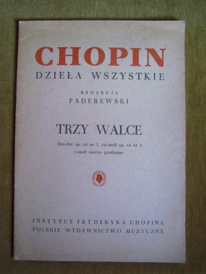 "Trzy Walce – Chopin (na fortepian)"