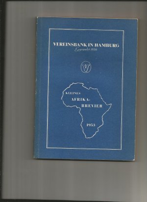 Lleines afrika-brevier 1953 , Vereinsbank in Hamburg