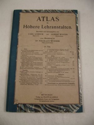 ATLAS für Höhere Lehranstalten von 1918