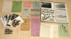 Große private Fotosammlung - RADSPORT, RADCROSS, QUERFELDEINRENNEN von 1950-1960 DDR - Fotos, Lizenzen, etc.