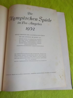 antiquarisches Buch – Olympia 1932. Die Olympischen Spiel in Los Angeles 1932. Sammelalbum- alle Bilder sind komplett