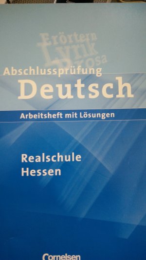 gebrauchtes Buch – Adam, Grit; Gauggel – Abschlussprüfung Deutsch. Realschule Hessen - Arbeitsheft mit Lösungen