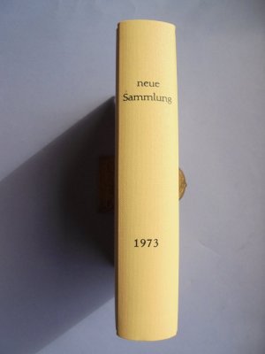 Neue Sammlung - Göttinger Zeitschrift für Erziehung und Gesellschaft - Jahrgang 1973 in LLeinen gebunden