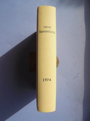 Neue Sammlung - Göttinger Zeitschrift für Erziehung und Gesellschaft - Jahrgang 1974 in Leinen gebunden