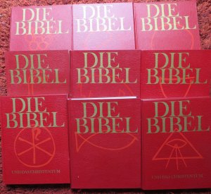 Die Bibel (8 Bände + Lexikonband = vollständig). Altes und Neues Testament in neuer Einheitsübersetzung (5 Bände mit 3500 Farbbildern, 1 Band "Biblisches Lexikon", die Bände 6 und 7 "Die Bibel und das Christentum" und der Band 8 "Die Bibel und die Religionen"