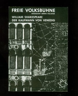 gebrauchtes Buch – Freie Volksbühne – Programmheft Freie Volksbühne, Berlin, Shakespeare, Kaufmann von Venedig.MIt Eintrittskarten von 1964 und einer Zeitungskritik von Walther Karsch.