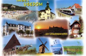 gebrauchtes Buch – KARTE - Insel Usedom - ein Urlaubsparadies