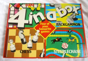 4 in a box - Four of your favourite Games : Ludo / Backgammon / Chess / Steeplechase