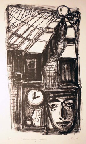 Erinnerung sprich, Original-Lithografie 2015