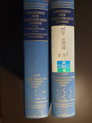 Houben-Weyl Methods of Organic Chemistry Vol. E 5, - Carboxylic Acids, Carboxylic Acid Derivatives Houben Weyl: Methoden der organischen Chemie