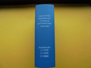 Zeitschrift für Sozialisationsforschung und Erziehungssoziologie - ZSE - Sonderhefte = 1 - 2 - 3 - 1990-1998-2000 - Gebunden