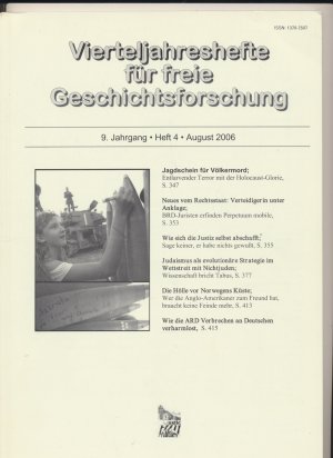 Vierteljahres.hefte für freie Geschichts.forschung 9.Jg. / Heft 4 / August 2005