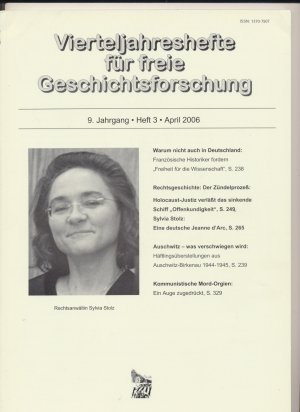 Vierteljahres.hefte für freie Geschichts.forschung 9.Jg. / Heft 3 / April 2005