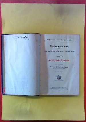 antiquarisches Buch – Dr. Hermann Menge – Taschenwörterbuch der lateinischen und deutschen Sprache. Erster Teil Lateinisch-Deutsch. Methode Toussaint-Langenscheidt