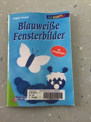 Blauweisse Fensterbilder