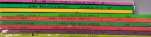 Africa Theological Journal ( 9 issues between 1982 and 1987)