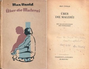 Maler und Graphiker (1885-1964). Eigenh. Widmung mit Datum und U. auf dem Titelblatt seines Buches: "Über die Malerei. Mit 100 Zeichnungen des Verfassers […]