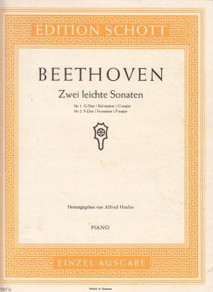 Zwei leichte Sonaten für Klavier, Nr. 1 G, Nr. 2 F