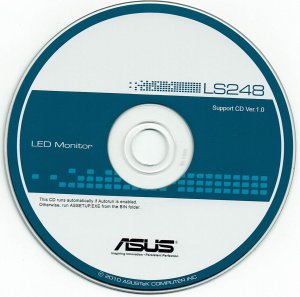 gebrauchtes Buch – Asus LED Monitor LS248 - Support CD Ver. 1.0