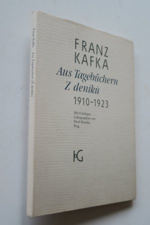 KAFKA, Franz: Aus Tagebüchern. Z deniku 1910-1923. Prag (1987). * Mit 8 signierten farbigen Lithographien von Pavel Roucka. * 20 Doppelblatt. Original […]