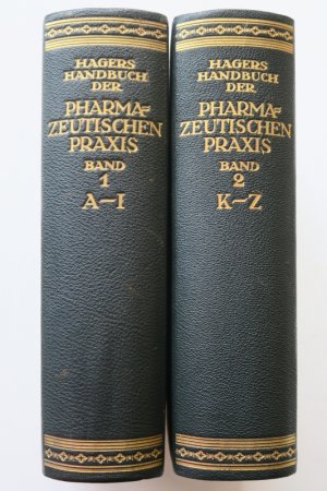 PHARMAZIE. - Hagers Handbuch der pharmazeutischen Praxis für Apotheker, Arzneimittelhersteller, Drogisten, Ärzte und Medizinalbeamte. Unter Mitwirkung […]