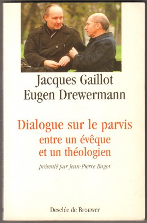 Dialogue sur le parvis entre un éveque et un théologien. Présentation de Jean-Pierre Bagot.