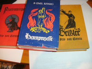 3 Bücher Die Geißler,-Pfaffenspiegel,-Hexenprozesse