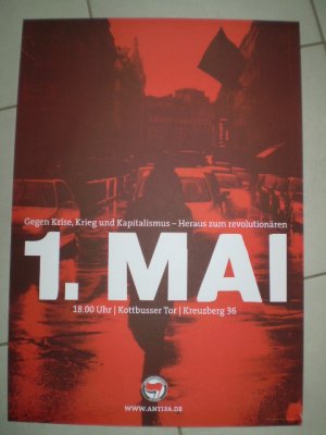 Antifaschistische Aktion: 1. Mai. Gegen Krise, Krieg und Kapitalismus - Heraus zum revolutionären 1. Mai, Kreuzberg, Berlin (Plakat, Poster, ca. 2000)( […]