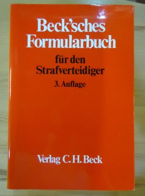 Beck'sches Formularbuch für den Strafverteidiger