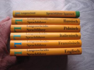 gebrauchtes Buch – Langenscheidt  – Konvolut: Langenscheidt Sprachführer. Für alle wichtigen Situationen im Urlaub : 1. Englisch - 2. Französisch - 3. Italienisch - 4. Polnisch - 5. Russisch - 6. Spanisch