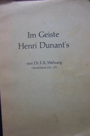 Im Geiste Henri Dunant