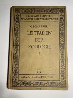 antiquarisches Buch – Prof. Dr. C – LEITFADEN DER ZOOLOGIE I