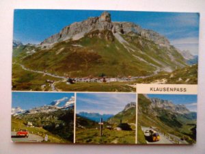 gebrauchtes Buch – Klausenpass Schweiz - Mehrbildkarte (1973 gelaufen, aber inzwischen ohne Briefmarke) Ansichtskarte