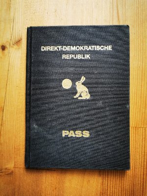 Ausweis Reisepass Pass: Direkt Demokratische Republik 1989