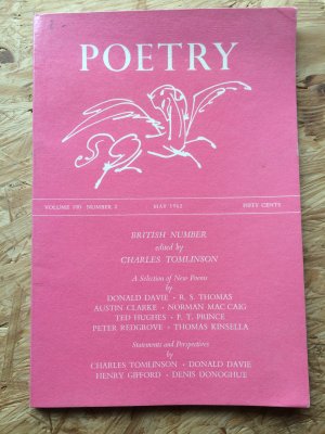 antiquarisches Buch – Charles Tomlinson  – Poetry, Volume 100, Number 2, May 1962