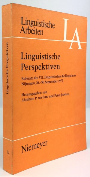 Linguistische Perspektiven. Referate des VII. Linguistischen Kolloquiums Nijmegen, 26.-30. September 1972.