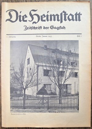 antiquarisches Buch – Die Heimstatt. Zeitschrift der Gagfah. 27 Hefte. Zwischen 1933 - 1935.