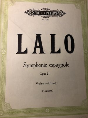 gebrauchtes Buch – Édouard Lalo – Symphonie espagnole op. 21 Violine und Klavier (Hermann)