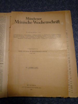 Münchener Medizinische Wochenschrift, 73. Jahrgang, komplett Januar - Dezember