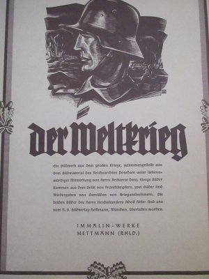 Einzelbilder aus Immalin Sammelbilderalbum der Weltkrieg